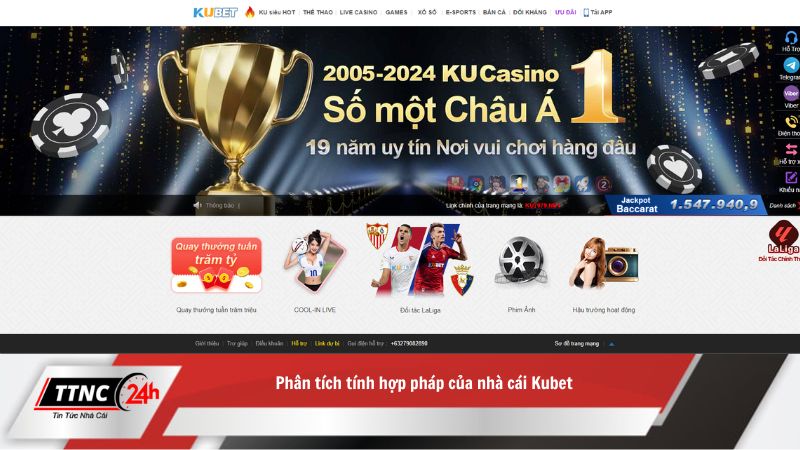  Phân tích tính hợp pháp của nhà cái Kubet